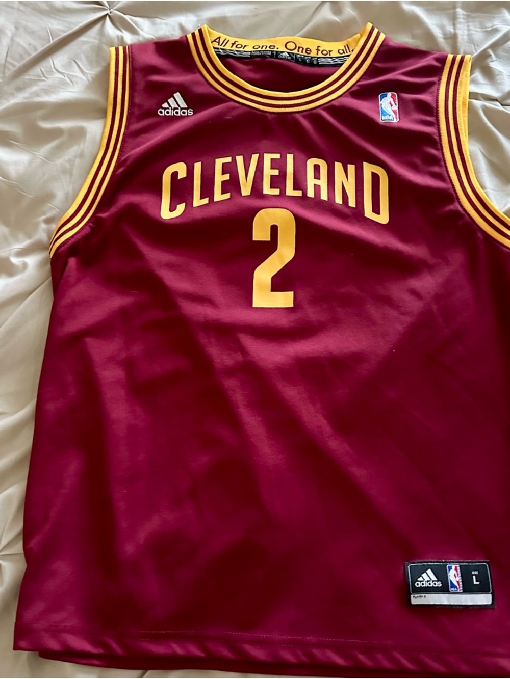 Adidas NBA Cleveland Maroon & Gold Basketball Jersey - #2